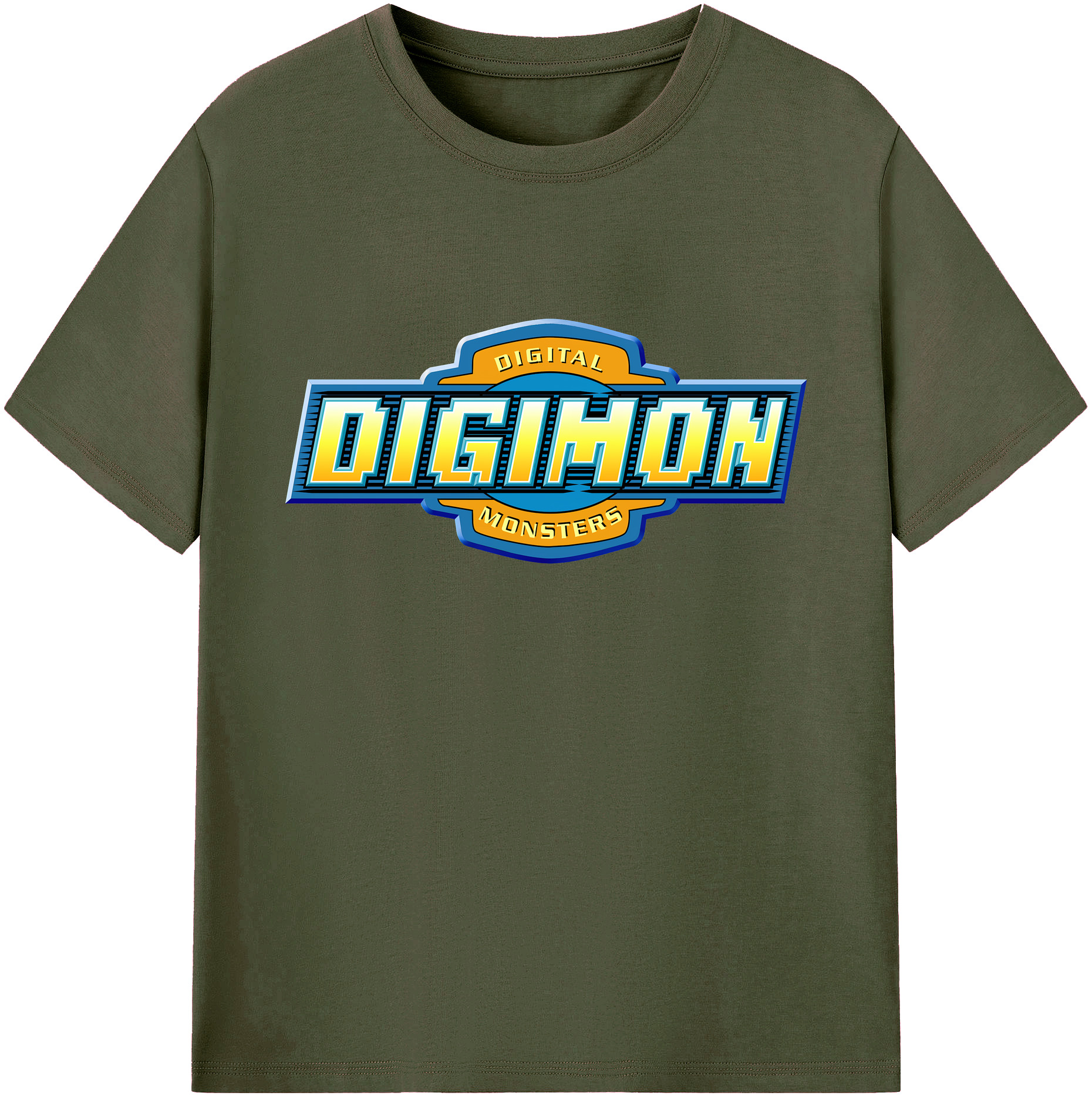 （画像用） Digimon デジタルモンスター/デジモン 綿100％ メンズ半袖Tシャツ｜肌触りやわらか＆通気性